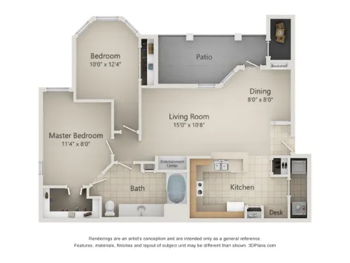 The Ravinia Apartments San Antonio Floorplan 3