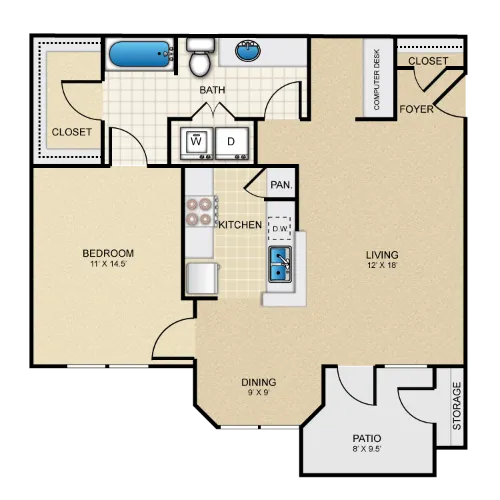 The Redland San Antonio Floorplan 1