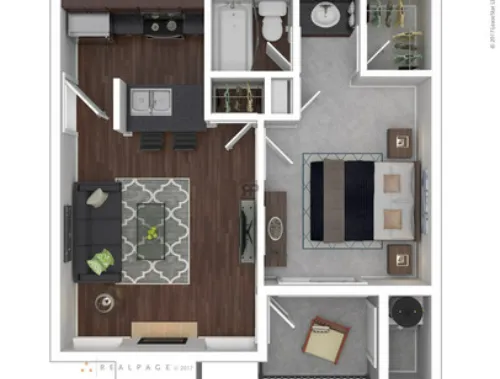 The Richland Apartments San Antonio FloorPlan 1
