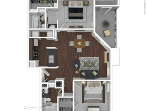 The Richland Apartments San Antonio FloorPlan 4