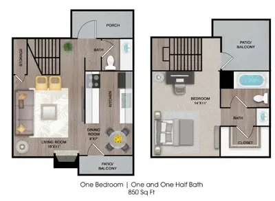 The Riley Apartments San Antonio Floorplan 3