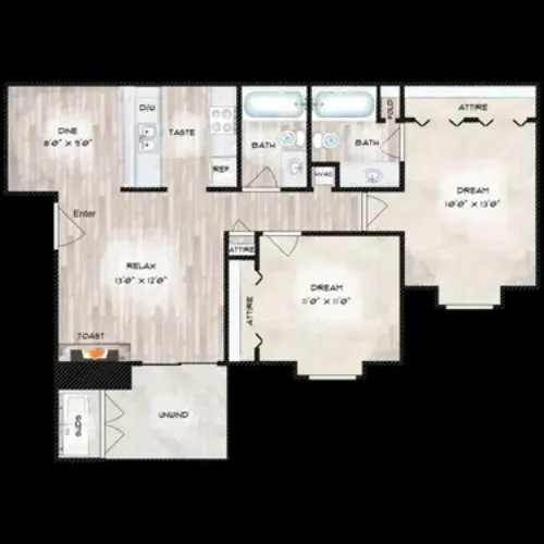 Timber Ridge Apartments San Antonio FloorPlan 3