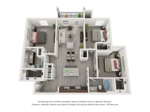 Timberhill Commons San Antonio Floorplan 9
