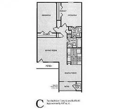 Timbers Edge Apartments San Antonio FloorPlan 3
