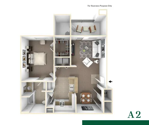 Town Square Apartment San Antonio Floorplan 2