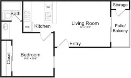 Tuscany Park Apartments San Antonio FloorPlan 2
