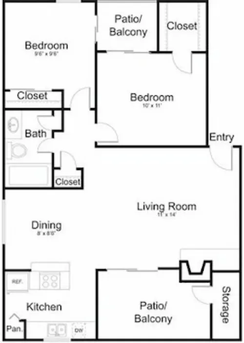 Tuscany Park Apartments San Antonio FloorPlan 5