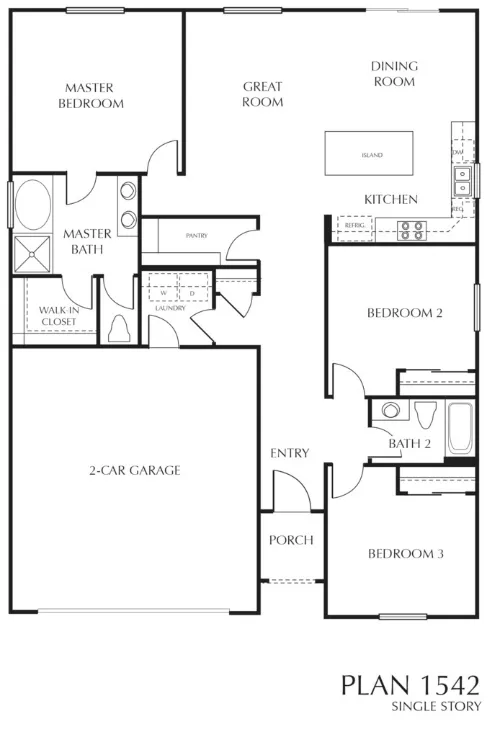 Vickery Grove Rental Homes San Antonio Floorplan 2