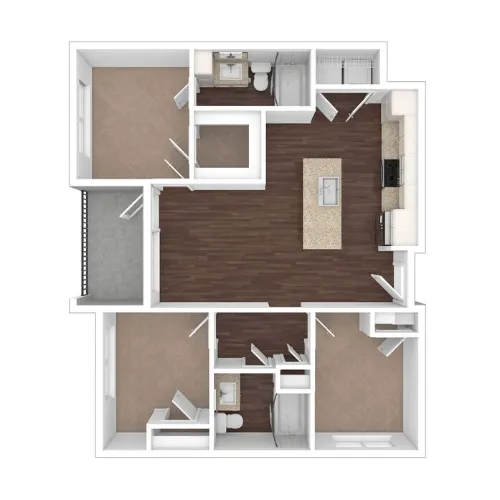 Villas at Echo East San Antonio floor plan 5
