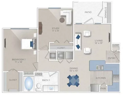 Vista Ridge Apartment Homes San Antonio Floorplan 3
