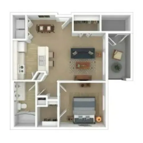 Vistas of Vance Jackson Apartments San Antonio FloorPlan 1