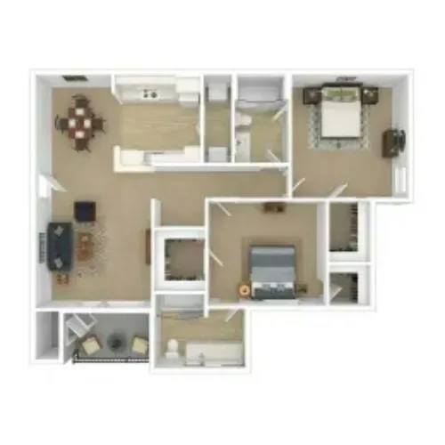 Vistas of Vance Jackson Apartments San Antonio FloorPlan 3