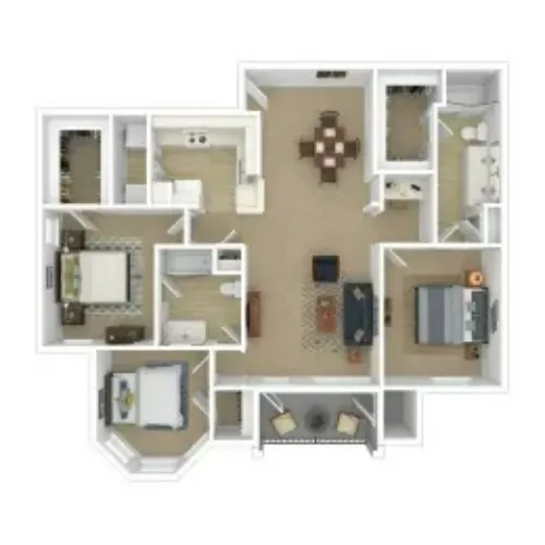 Vistas of Vance Jackson Apartments San Antonio FloorPlan 5