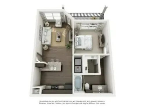 Volar Apartments San Antonio FloorPlan 1