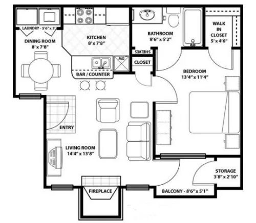 Westmount at Three Fountains San Antonio FloorPlan 1