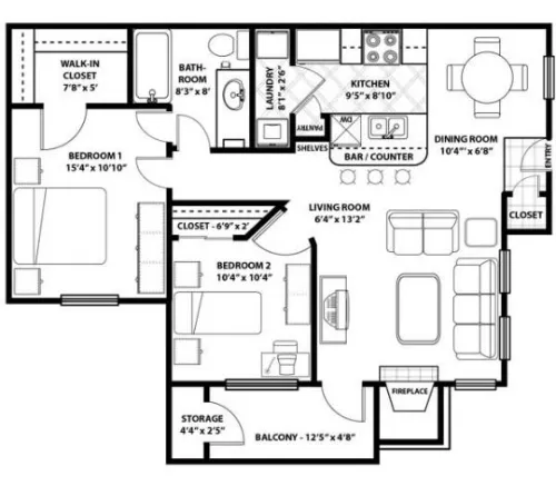 Westmount at Three Fountains San Antonio FloorPlan 4