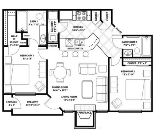 Westmount at Three Fountains San Antonio FloorPlan 6