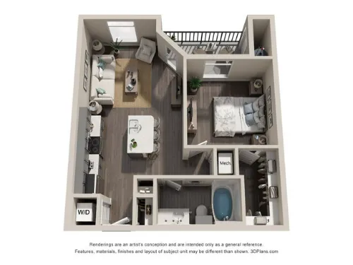 Westpointe Oaks Apartments San Antonio FloorPlan 3