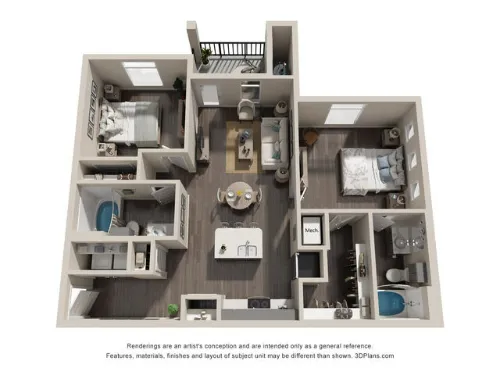 Westpointe Oaks Apartments San Antonio FloorPlan 6