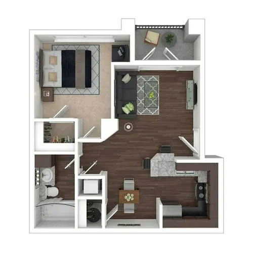 Whispering Creek Villas Apartment Homes San Antonio FloorPlan 2