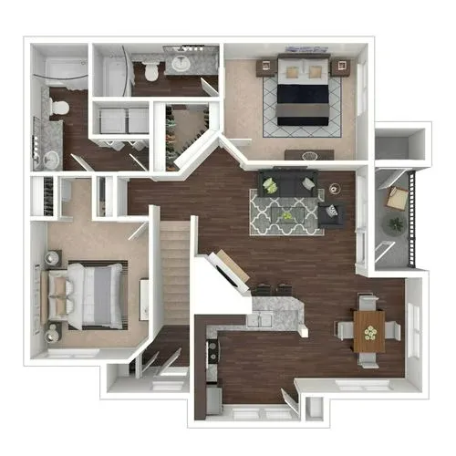Whispering Creek Villas Apartment Homes San Antonio FloorPlan 5