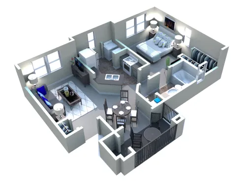 White Rock Apartment Homes San Antonio FloorPlan 3