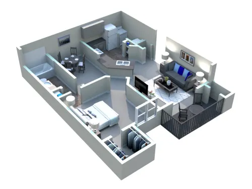 White Rock Apartment Homes San Antonio FloorPlan 4
