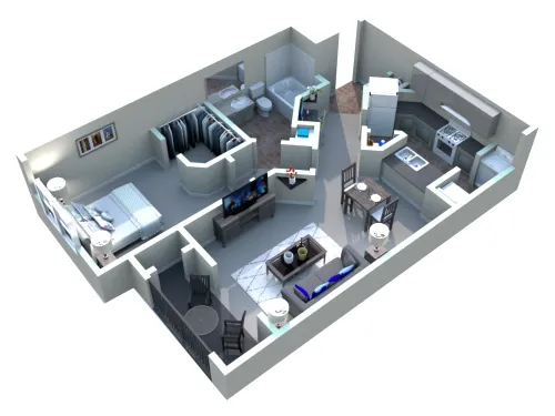 White Rock Apartment Homes San Antonio FloorPlan 5
