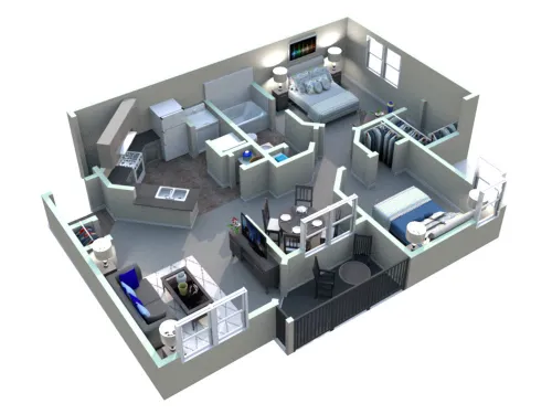White Rock Apartment Homes San Antonio FloorPlan 6