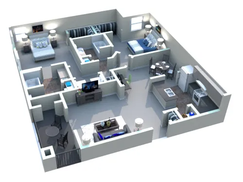 White Rock Apartment Homes San Antonio FloorPlan 8