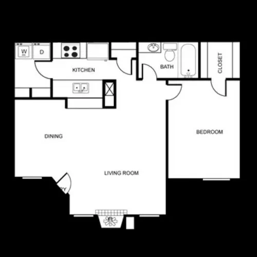 Wolfe Run Apartments San Antonio FloorPlan 1