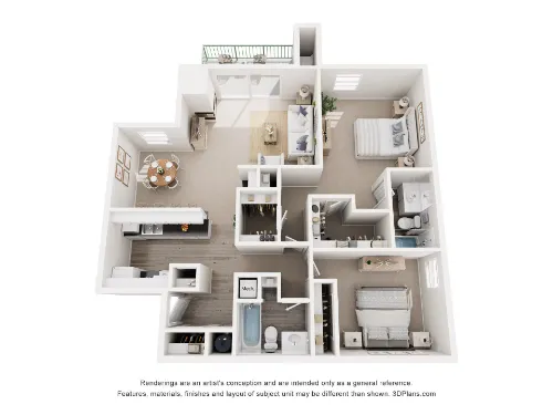 Woodland Apartments San Antonio Floorplan 6
