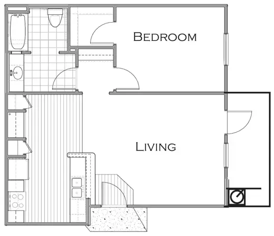 Woodlawn Ranch Apartments San Antonio Floorplan 1