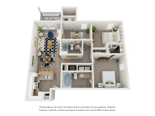 Wyndham Apartments Lubbock FloorPlan 4