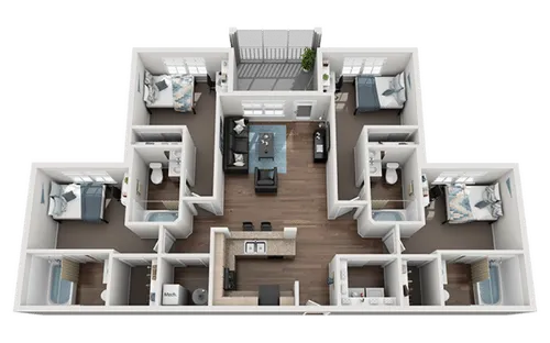 Cabana Beach San Marcos Floorplan 4