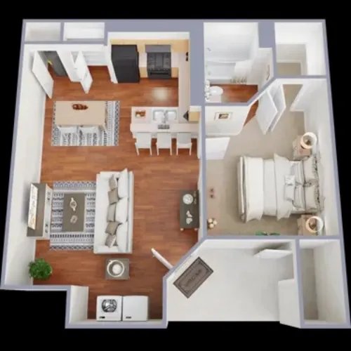 Cameron Court Apartments floor plan 1