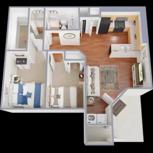Cameron Court Apartments floor plan 2