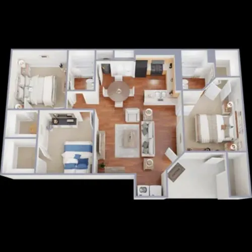 Cameron Court Apartments floor plan 4