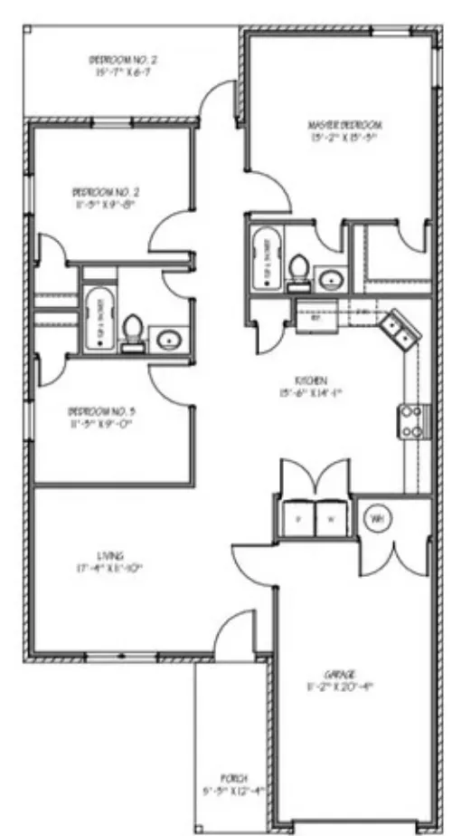 Cypress Grove Lubbock FloorPlan 1