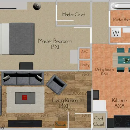 Deerfield Village floor plan 1