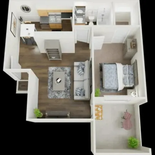 District West Apartments Lubbock FloorPlan 2