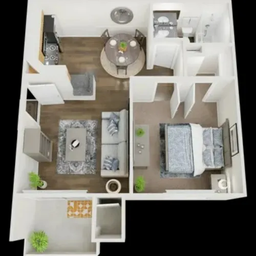 District West Apartments Lubbock FloorPlan 3