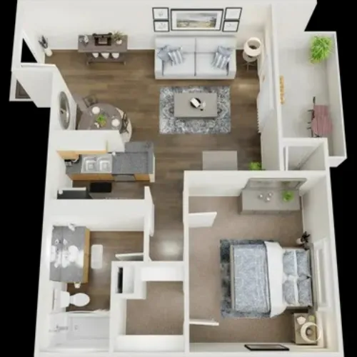 District West Apartments Lubbock FloorPlan 4