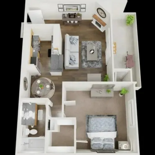 District West Apartments Lubbock FloorPlan 5