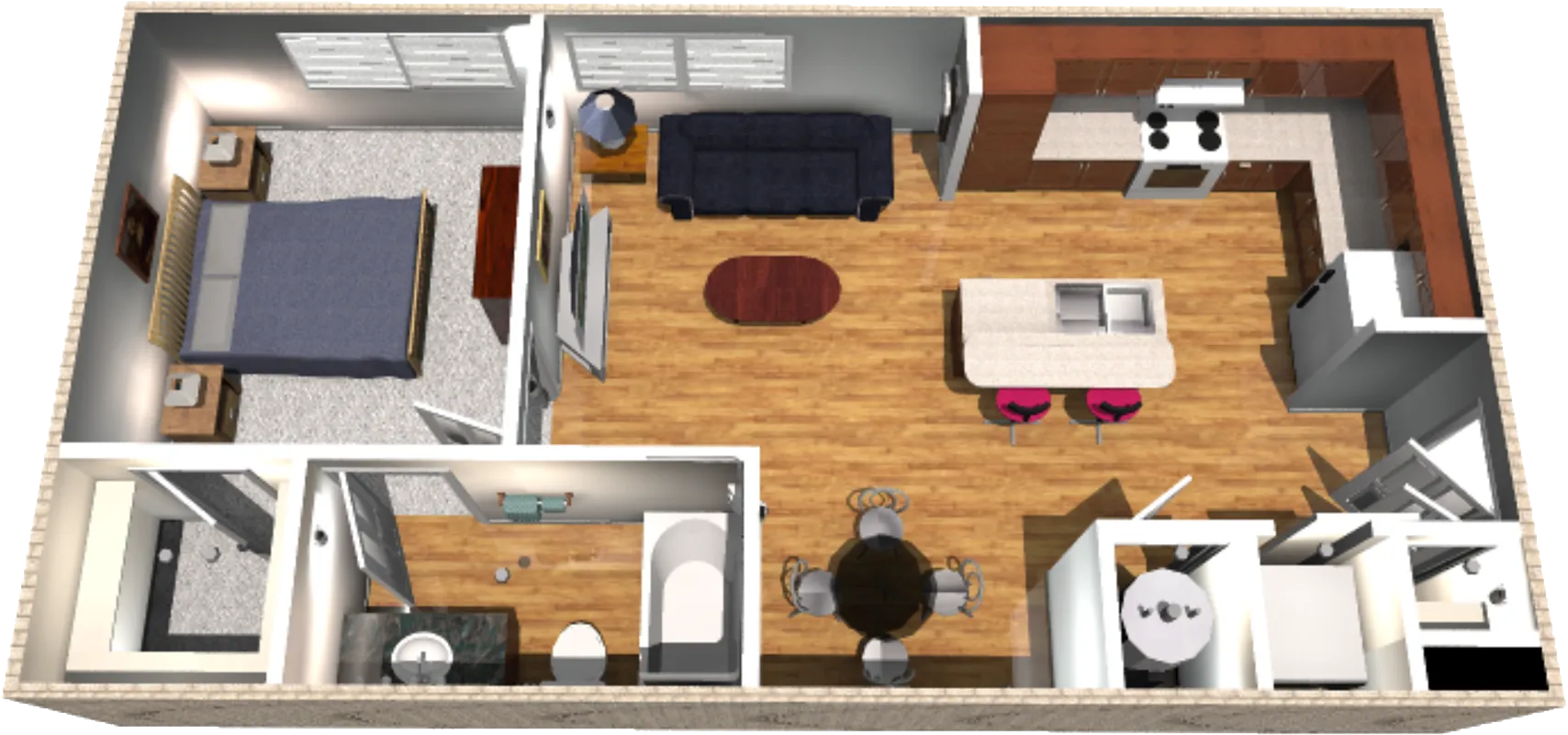El Mirador Apartments Lubbock FloorPlan 2