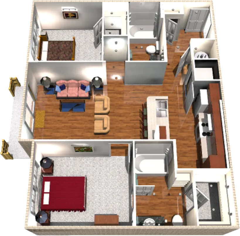 El Mirador Apartments Lubbock FloorPlan 5