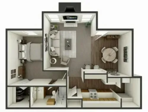 Hunters Way Apartments Lubbock FloorPlan 1