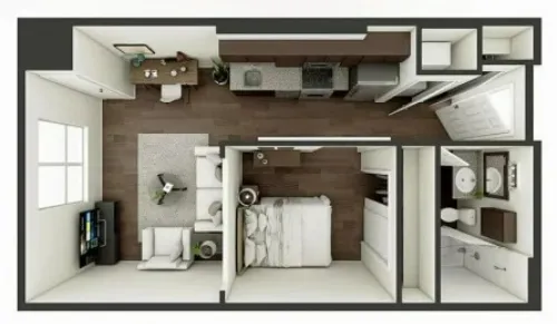 Hunters Way Apartments Lubbock FloorPlan 2