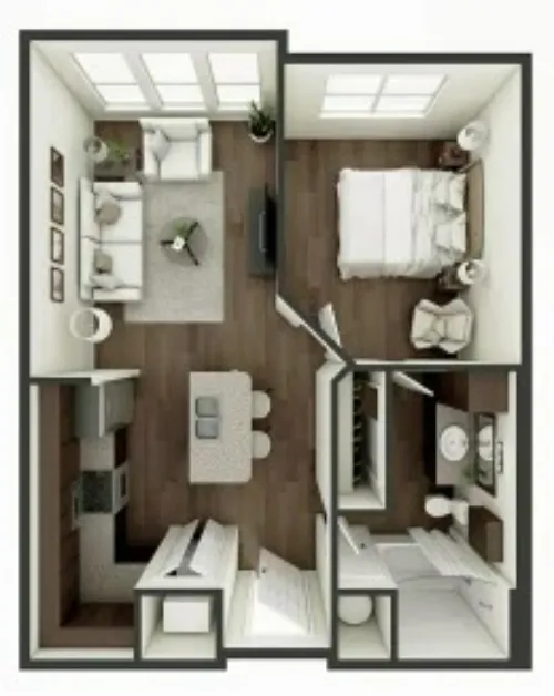 Hunters Way Apartments Lubbock FloorPlan 3