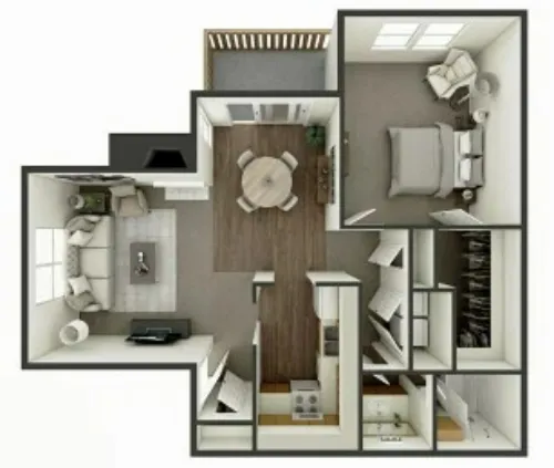 Hunters Way Apartments Lubbock FloorPlan 5